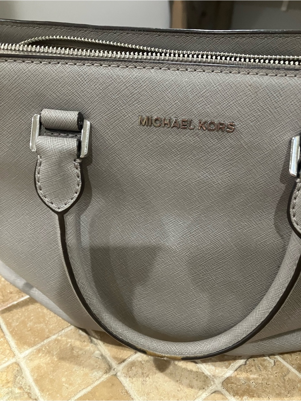 Michael Kors Gray Selma Bag